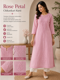 Pastel Colours Chikankari Kurti