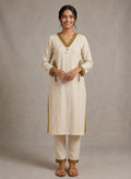 Women's Khadi Printed Cotton Kurta & Palazzo Co-ord Set